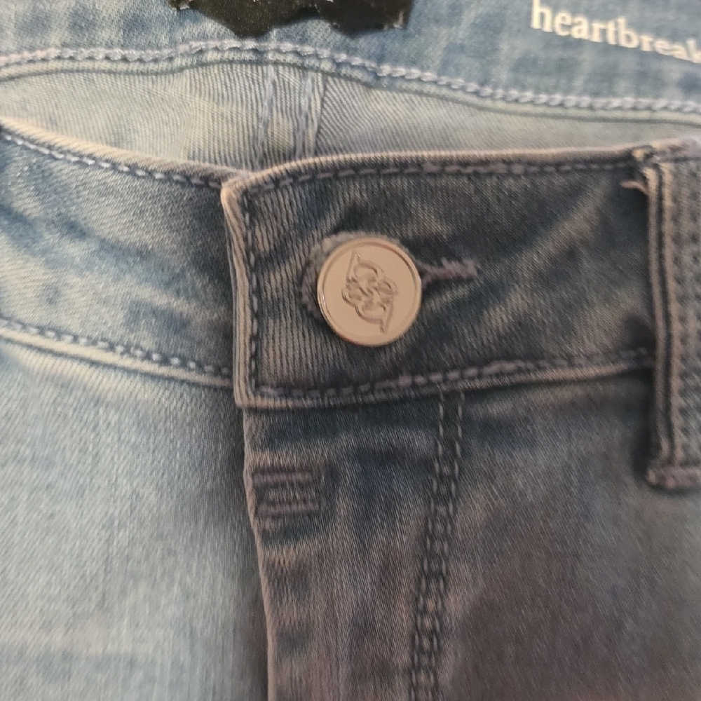 Bebe Women's Light Blue Heartbreaker Skinny Jeans - Picture 4 of 16